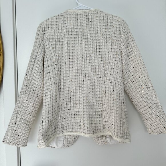 Plaid Pattern Jacket, Elegant Long Sleeve - Picture 8 of 9